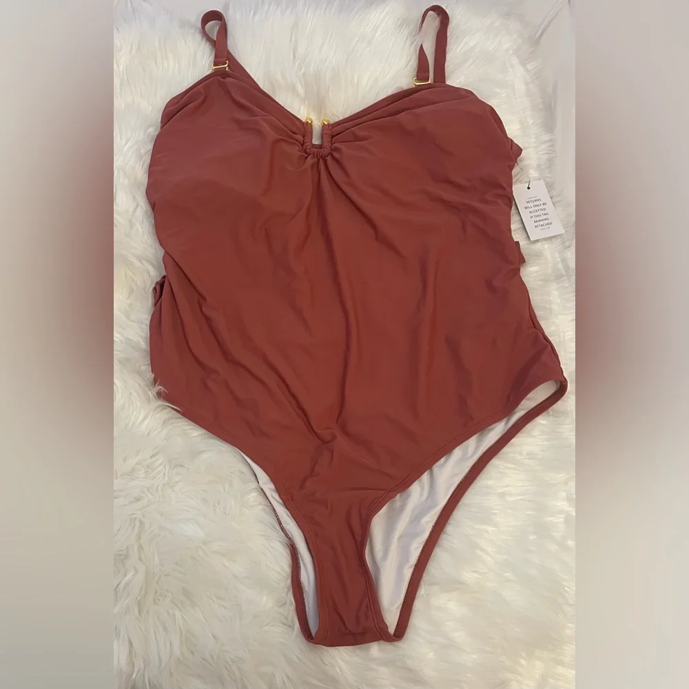ELOQUII BRAIDED BELT ONE PIECE